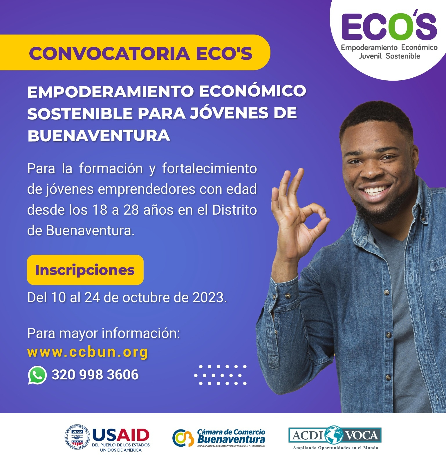 Convocatoria ECO S para Jóvenes Emprendedores