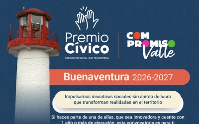 El Premio Cívico ya está en Buenaventura para reconocer iniciativas sociales que transforman el territorio
