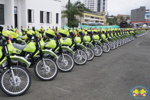 100 motocicletas fueron entregadas al Distrito Especial de Policía  Buenaventura 