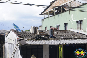 5 viviendas fueron afectadas por ventisca en el barrio Independencia 