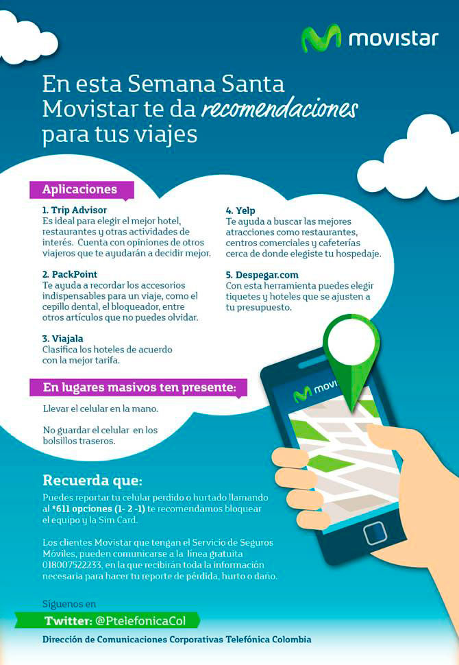 Recomendaciones de Movistar en esta Semana Santa