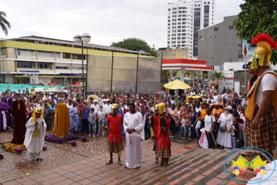 Grupo juvenil Jeshua realizó nuevamente la representación en vivo del Santo Viacrucis en Buenaventura