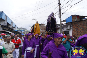 Grupo juvenil Jeshua realizó nuevamente la representación en vivo del Santo Viacrucis en Buenaventura