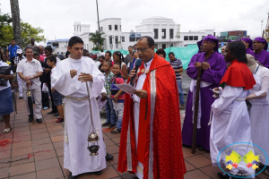 Grupo juvenil Jeshua realizó nuevamente la representación en vivo del Santo Viacrucis en Buenaventura