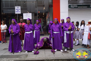 Grupo juvenil Jeshua realizó nuevamente la representación en vivo del Santo Viacrucis en Buenaventura