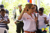 Ministra de Educación Gina Parody colocó primera piedra del Megacolegio San Antonio