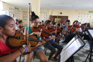 Niños de la Orquesta Sinfónica Libre de Quibdó, tendrán su primera presentación en el Teatro Mayor Julio Mario Santo Domingo de Bogotá