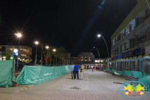 La iluminación del bulevar del Centro de Buenaventura cumple todas las normas y estará a la altura de los bulevares de Europa