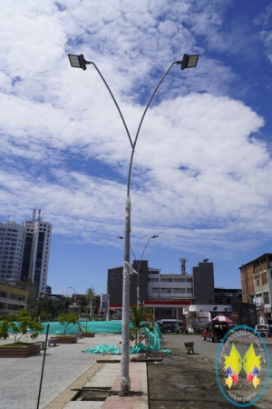 La iluminación del bulevar del Centro de Buenaventura cumple todas las normas y estará a la altura de los bulevares de Europa