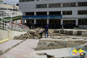 Alerta no pase, Bulevar del Centro de Buenaventura en construcción