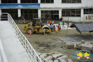 Alerta no pase, Bulevar del Centro de Buenaventura en construcción