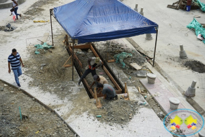 Alerta no pase, Bulevar del Centro de Buenaventura en construcción