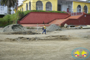 Alerta no pase, Bulevar del Centro de Buenaventura en construcción