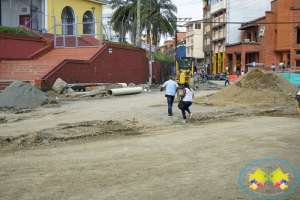 Alerta no pase, Bulevar del Centro de Buenaventura en construcción