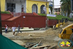 Alerta no pase, Bulevar del Centro de Buenaventura en construcción