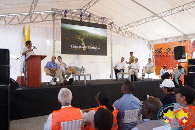 A la Sociedad Puerto Industrial Aguadulce en Buenaventura arribaron 4 grúas pórtico 