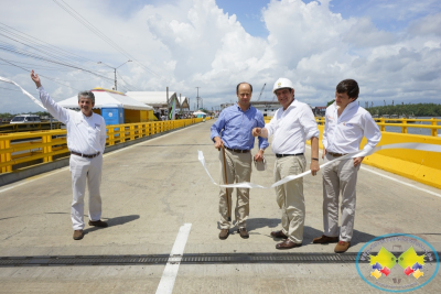 Vicepresidente German Vargas Lleras dio paso protocolario por el nuevo puente El Piñal de Buenaventura 