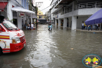 Buena parte del centro de Buenaventura se inundó por fuerte aguacero