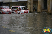 Buena parte del centro de Buenaventura se inundó por fuerte aguacero