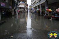 Buena parte del centro de Buenaventura se inundó por fuerte aguacero