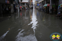 Buena parte del centro de Buenaventura se inundó por fuerte aguacero