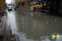 Buena parte del centro de Buenaventura se inundó por fuerte aguacero