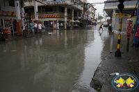 Buena parte del centro de Buenaventura se inundó por fuerte aguacero