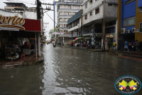 Buena parte del centro de Buenaventura se inundó por fuerte aguacero