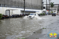 Buena parte del centro de Buenaventura se inundó por fuerte aguacero