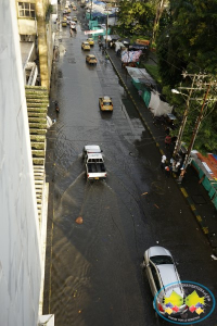 Buena parte del centro de Buenaventura se inundó por fuerte aguacero