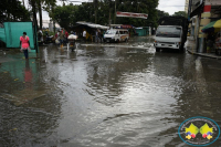 Buena parte del centro de Buenaventura se inundó por fuerte aguacero