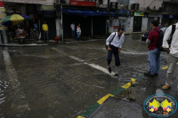 Buena parte del centro de Buenaventura se inundó por fuerte aguacero