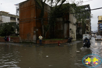 Buena parte del centro de Buenaventura se inundó por fuerte aguacero