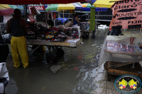 Buena parte del centro de Buenaventura se inundó por fuerte aguacero