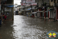 Buena parte del centro de Buenaventura se inundó por fuerte aguacero