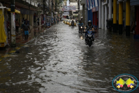 Buena parte del centro de Buenaventura se inundó por fuerte aguacero