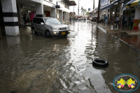 Buena parte del centro de Buenaventura se inundó por fuerte aguacero