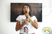 Candidata a la Alcaldía de Buenaventura Elvia Lucy Abonce se toma las calles de Buenaventura 