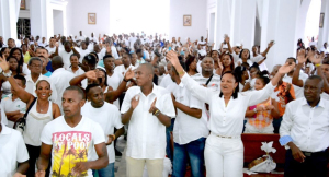 Con misa multitudinaria de acción de gracias Eliécer Arboleda celebró cierre de campaña  en la Catedral San Buenaventura