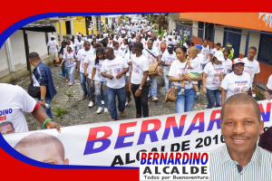 Bernardino Quiñones realizó el cierre de campaña en recorrido por algunos sectores de Miraflores y el Oriente