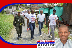 Bernardino Quiñones realizó el cierre de campaña en recorrido por algunos sectores de Miraflores y el Oriente