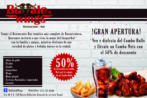 Buffalo Wings Restaurante Bar, abre sus puertas en Buenaventura 