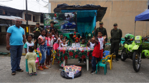 La Policía premió el pesebre navideño más ecológico de Buenaventura