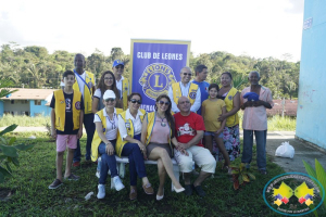 El Club de Leones realizó siembra de árboles y entrega de bancas en la Ciudadela San Antonio