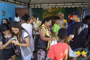 El Club de Leones realizó siembra de árboles y entrega de bancas en la Ciudadela San Antonio