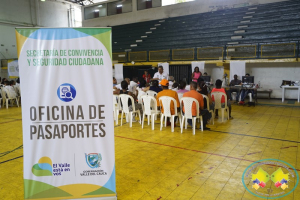 820 pasaportes fueron expedidos durante jornada de los días 28 y 29 de enero en el coliseo del centro de Buenaventura