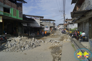 Infraestructura adelanta obras de reparación de la vía que únelos barrios Rockefeller y Bellavista