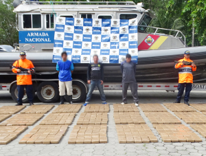 La Armada Nacional incautó más de tonelada y media de clorhidrato de cocaína en Tumaco