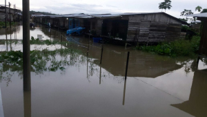 El 95 por ciento de la cabecera municipal de Timbiquí se inundó por creciente del río