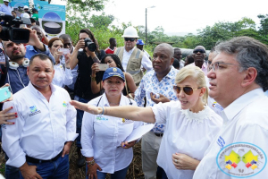 Se firmó el acta de inicio de la construcción de los dos tanques de almacenamiento de agua en Loma Alta en Citronela